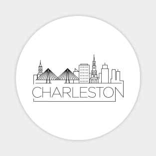 Charleston Minimal Skyline Magnet